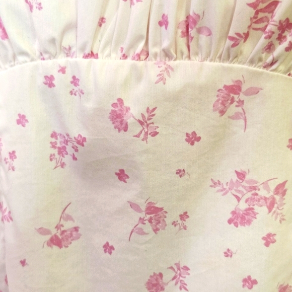 COTTON CANDY LA White/Pink Multi-Color Floral Sleeveless Mini Dress,Large - Picture 8 of 16